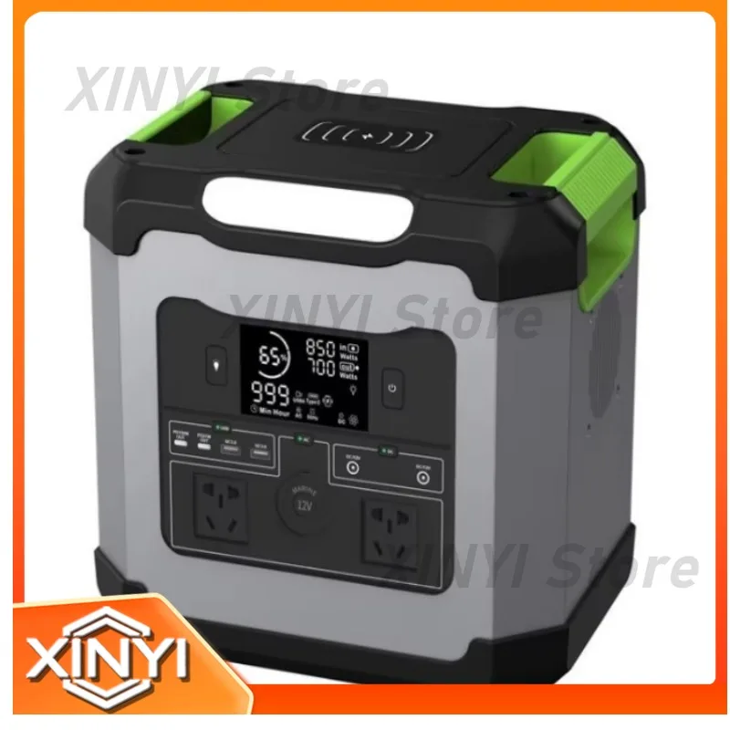 Outdoor Mobile Power Supply 1500W Fast Charge Large-Capacity Two-Way Inverter Iron Phosphate Battery Power Station for