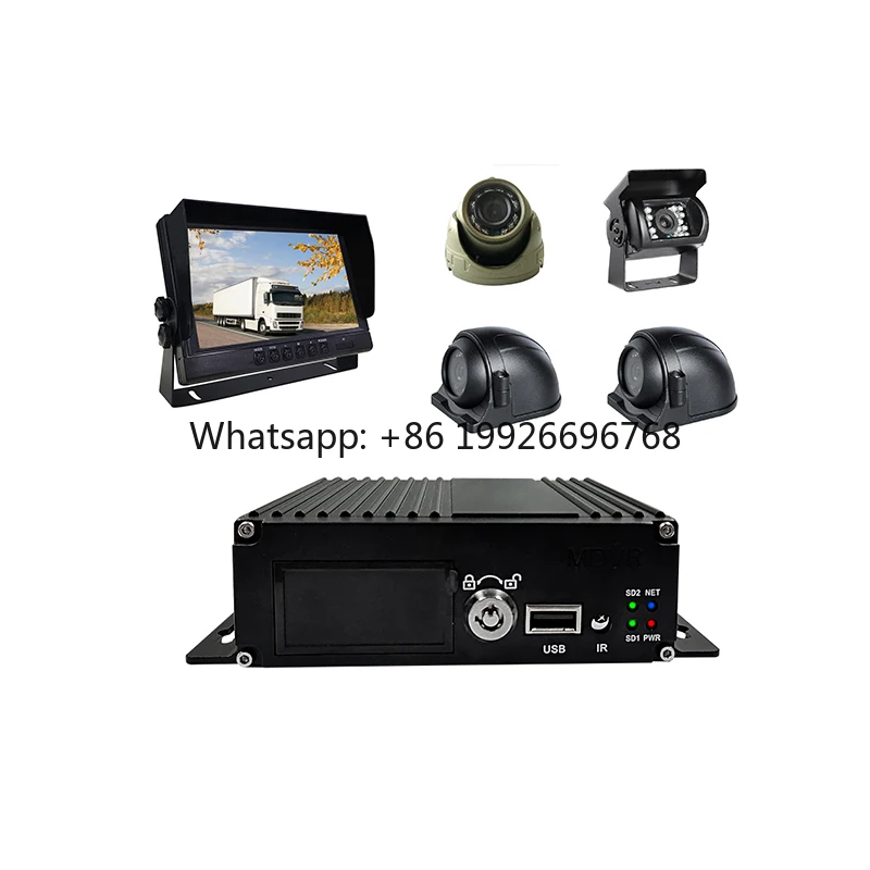 

Mobile DVR 1080P 4CH MDVR H.264 Compression 1TB SD Card Storage 4G WiFi GPS Human Detection Two-Way Audio Night Vision Vehicle