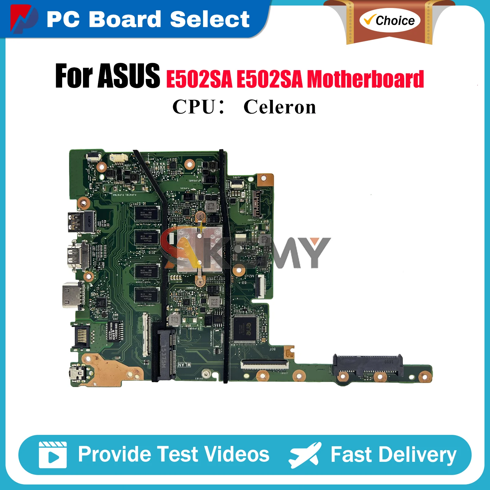 

E502SA Материнская плата для ноутбука ASUS EeeBook E502S E502SA Материнская плата для ноутбука с процессором Celeron 100% тестирование ОК быстрая доставка stk