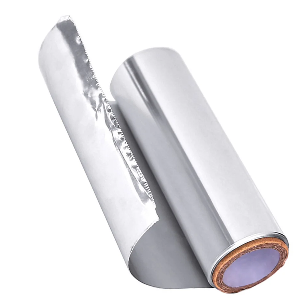 

1 Roll Hair Coloring Aluminum Foil Professional Disposable Salon Grade Perm Tool Heat Resistant Fast Warming for Barber Shop Use