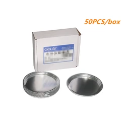 Laboratory Aluminum Foil Weighing Pan Moisture Analyzer Disposable Sample Pan Diameter 50 Pieces/Box 90MM