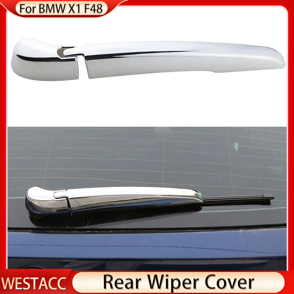 

Car Rear Windshield Wiper Cover Trim for BMW X1 F48 2016 2017 2018 2019 2020 2Pcs ABS Chrome Decoration Sticker Accessories