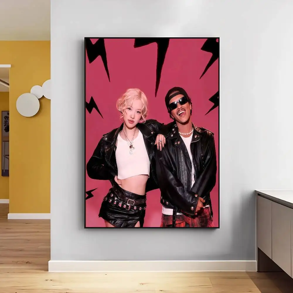 1 قطعة ألبوم APT. المغني R-Rose B-Bruno الفيلم لزجة الملصقات الرجعية كرافت ورقة ملصق DIY غرفة بار مقهى الجمالية طلاء جدران