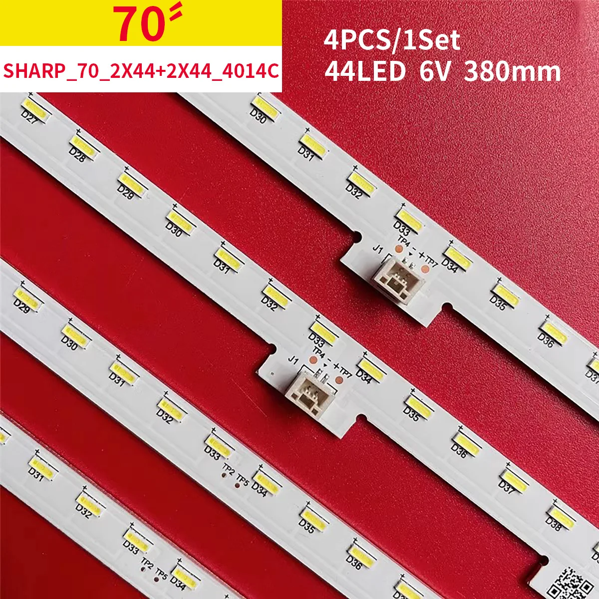 

LED Backlight Strip 44lamps For 4T-C70AL1X light strip sharp_70_2x44+2x44_4014C_S/B11S4P REV.V0