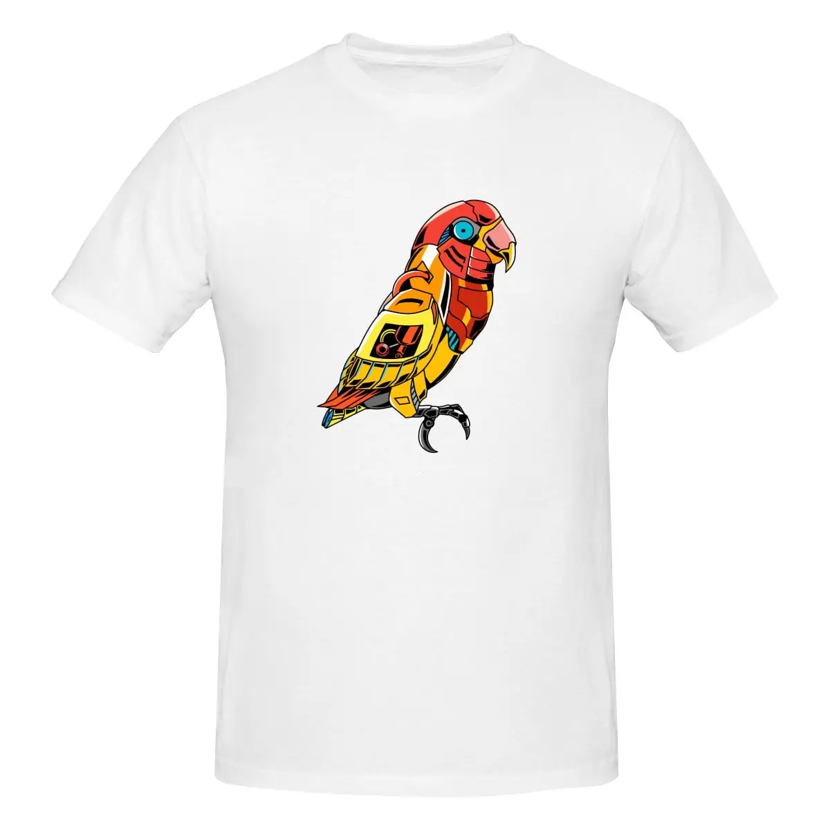 Men Funny Birds T-Shirt Regular Fit 100% Cotton Short Sleeve T Shirt Crew Neck Casual Tshirt Tee