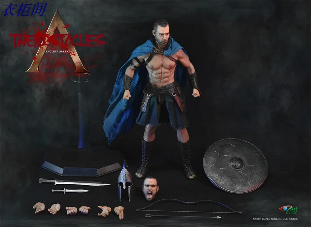 

BY-ART BY-G02 1/12 Ancient Greek General - Themistocles Battle War Full Set Moveable Action Figures For Collectable