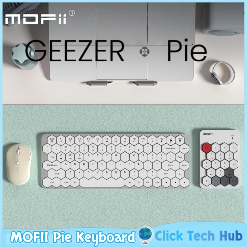 MOFII Pie Bluetooth Wireless Keyboard Aluminum Alloy Office Work Silent keyboard For Iphone Ipad Windows Android macOS iOS