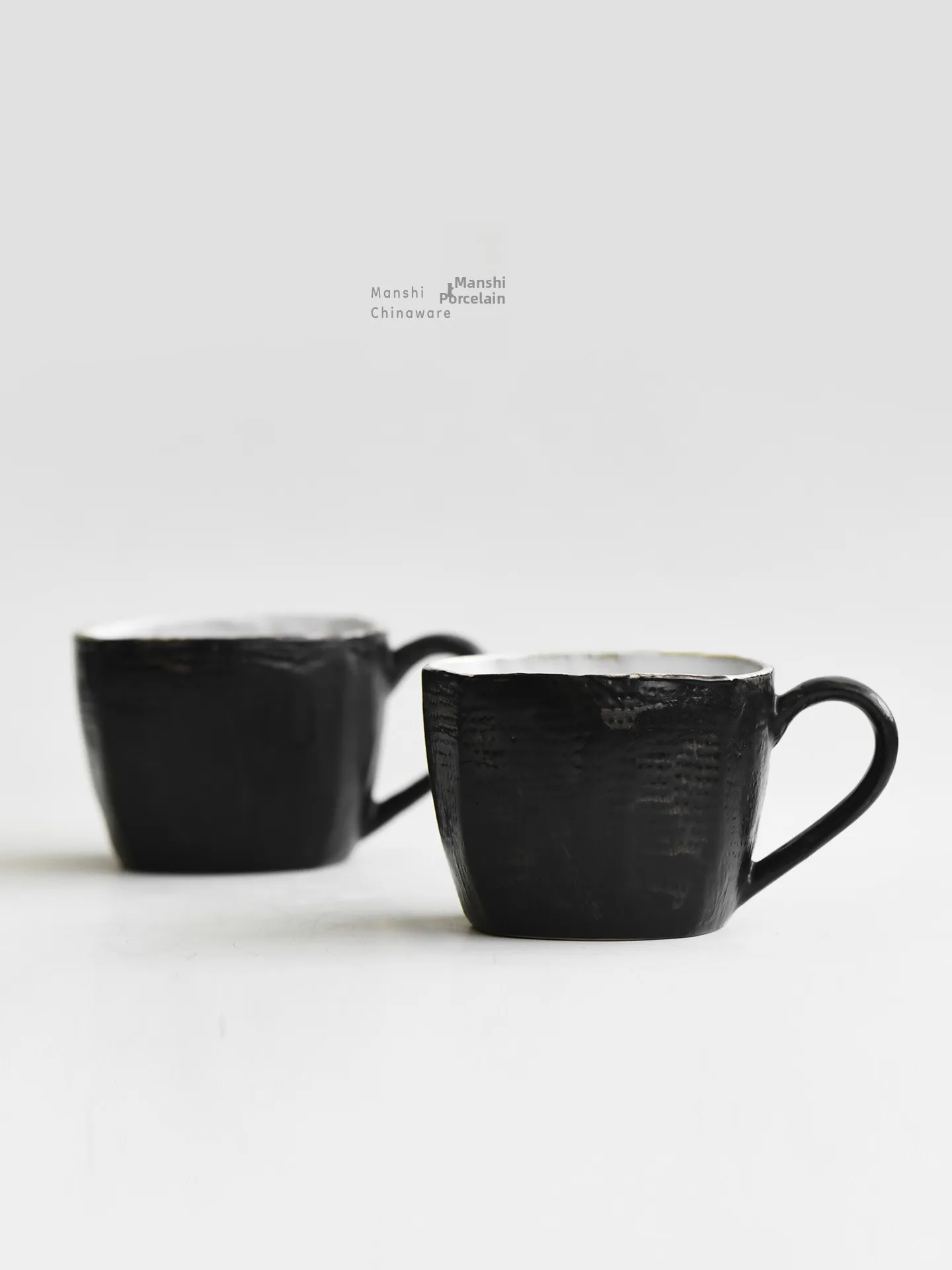 

Handmade Vintage Ceramic Coffee Cup Japanese Wabi-Sabi Afternoon Tea Mugs Personalized Cotton Linen Pattern Series Cup