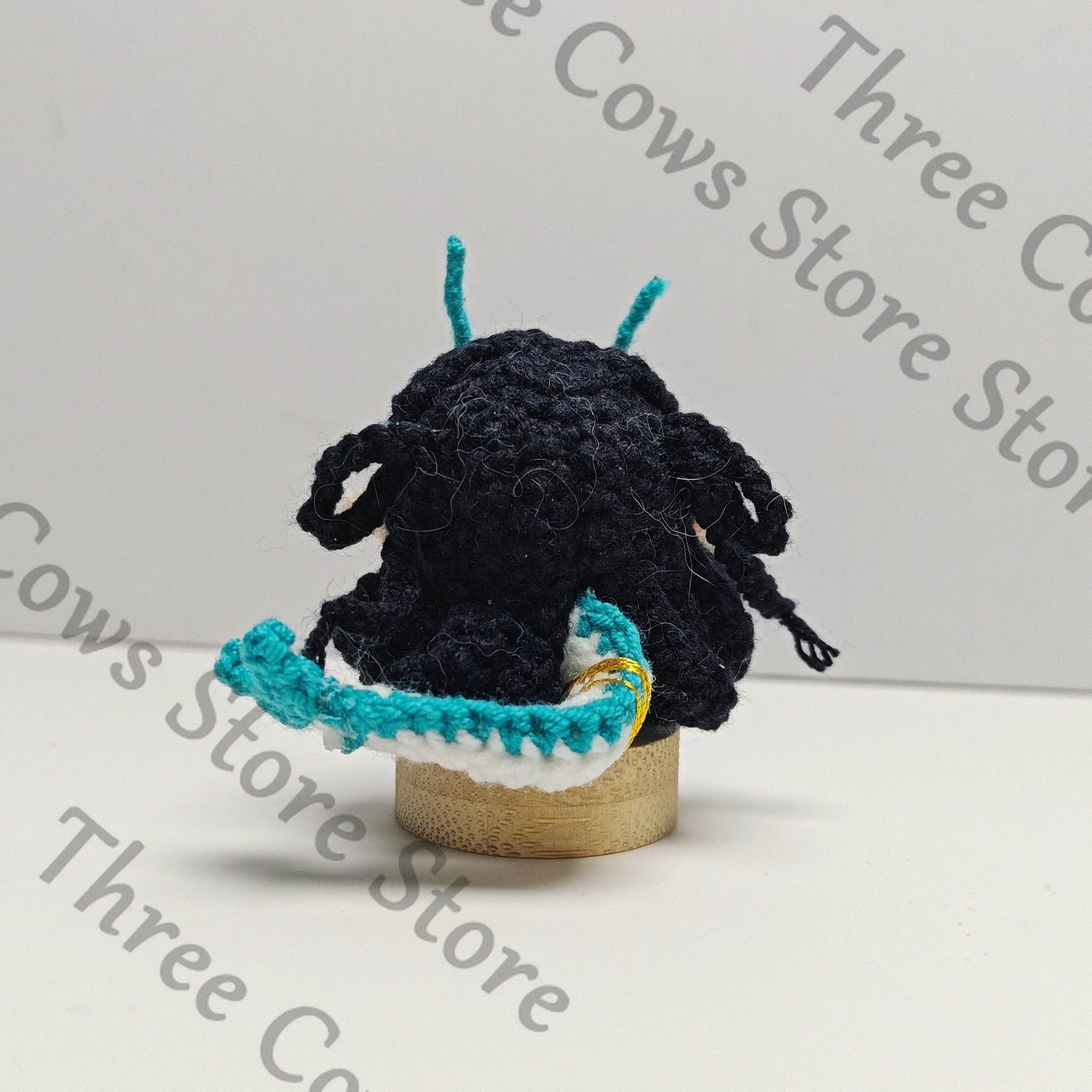 Arknights Dusk Cosplay Anime Handmade Crocheting Dango Maumet Keychain Puppet Q Version Stuffed Animal Keyring Accessories Fans
