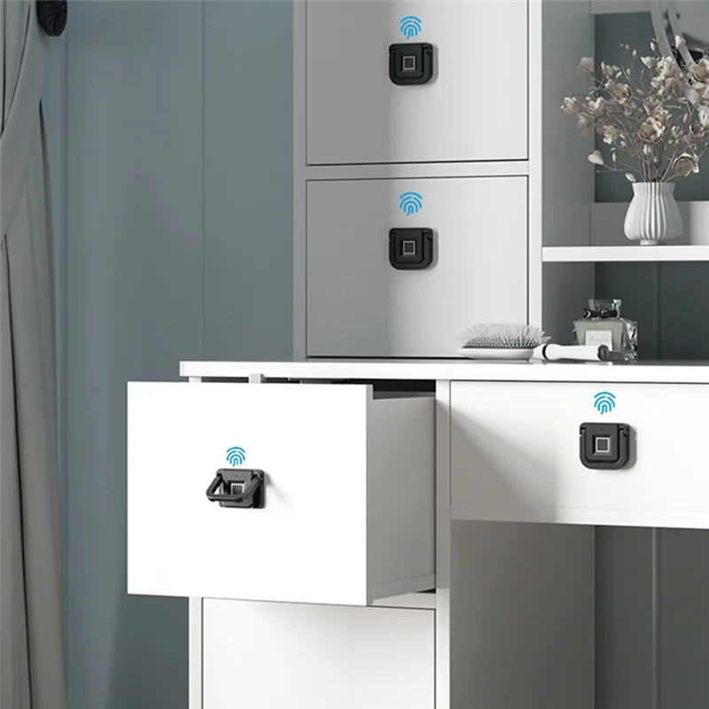 BNVN-умный замок отпечатков пальцев для ящиков для дома и офисной мебели, электронного шкафа и прикроватной безопасности