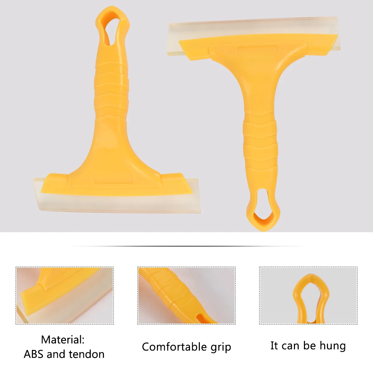 

2 Pcs Beef Tendon Glass Wiper Blade Film Scraper Household Scrapers Tenson Car Gadgets Yellow Multipurpose Wipers