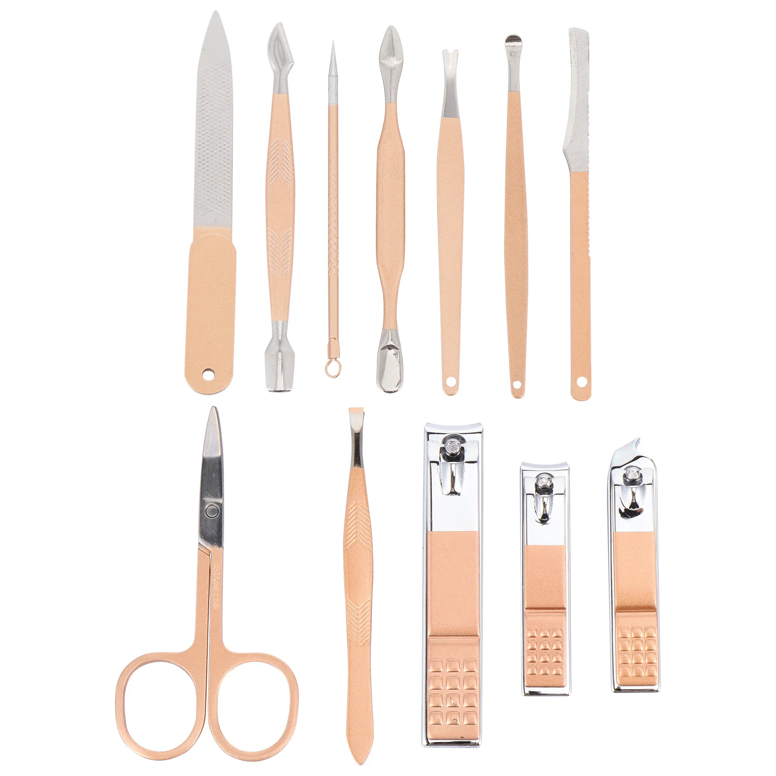 1 مجموعة العناية بالأظافر مجموعة 12 قطعة مانيكير باديكير عدة الفولاذ المقاوم للصدأ مسمار المتقلب أدوات تصميم مريح أدوات للعناية الشخصية للاستخدام اليومي #3