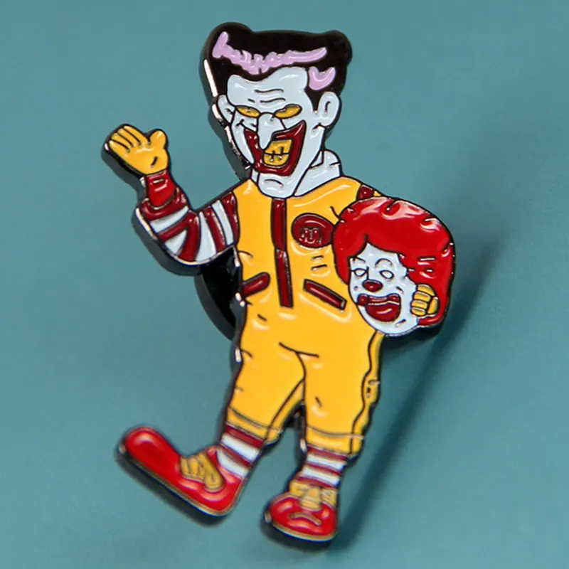 Cartoon Anime Funny Clown Enamel Pins Metal Brooch Badge Fashion Jewellery Clothes Hat Backpack Accessory Gifts