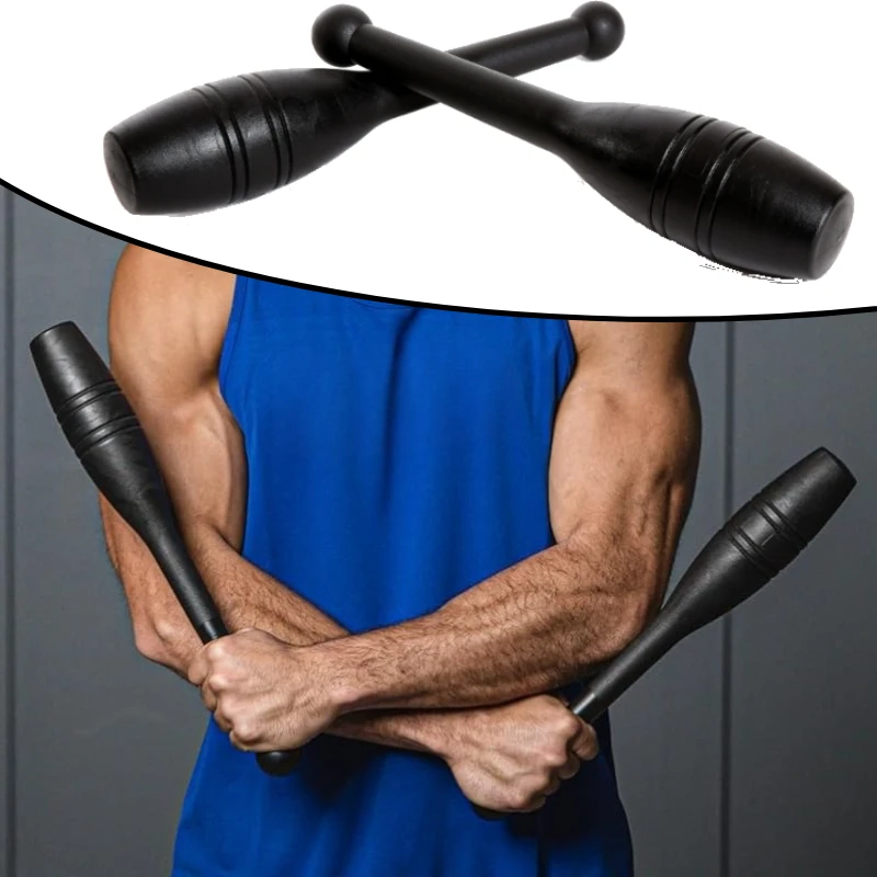 Forearm Strength Builder Bell Club Dynamics Heavy Duty Arm Workout Indian Stick Rehabilitation Home Gym Equipment Resistance Fit