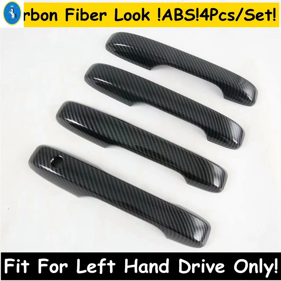 

For Honda Fit Jazz GR 2020 - 2025 Auto Door Grab Handle Decoration Sticker Cover Trim ABS Accessories Chrome / Carbon Fiber Look