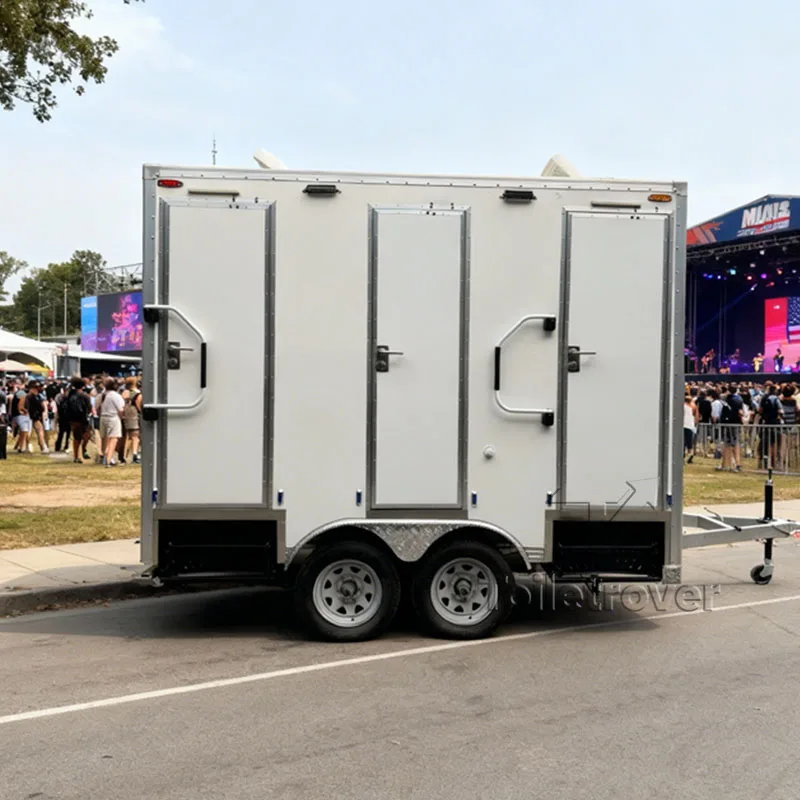 Vip Luxury Self Contained Air Condition Restroom Trailers Portable Bathroom Outdoor Mobile Toilet Trailer for Sale