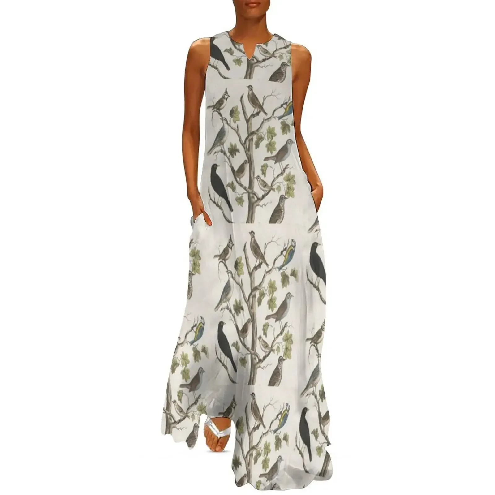 

Vintage Naturalist Birds Long Dress prom dresses Woman clothes evening dresses luxury 2025 womens dress Dress