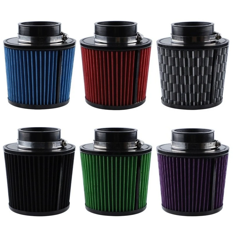Car Air Filter Mushroom Head Filter Element Engine Air Intake Pipe Auto Modification Replacement Parts