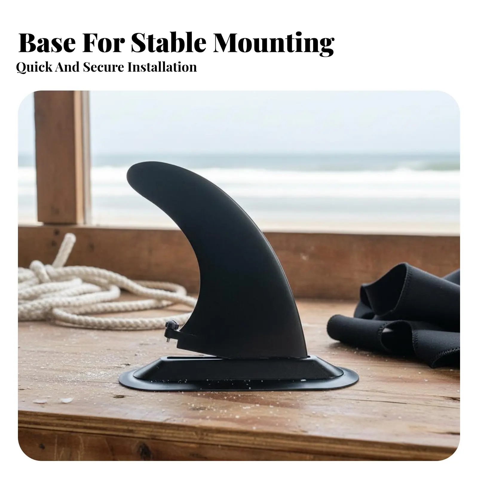 

Центральный плавник для SUP-борда с основанием из АБС-пластика, усиленный стекловолокном и нейлоном, вертикальный