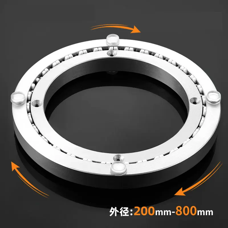 Mute Strap Lazy Susan Turntable Bearings Low Noise Aluminum Rotating Ring Smooth Swivel Plate for Dinning Table