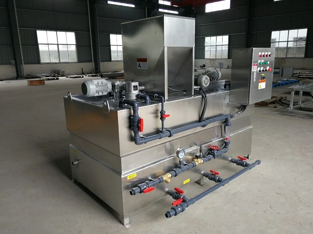 Polymer Mixing tank Flocculent Mixer Equipment Dissolving Machine in Wastewater Treatment Industry view 5
