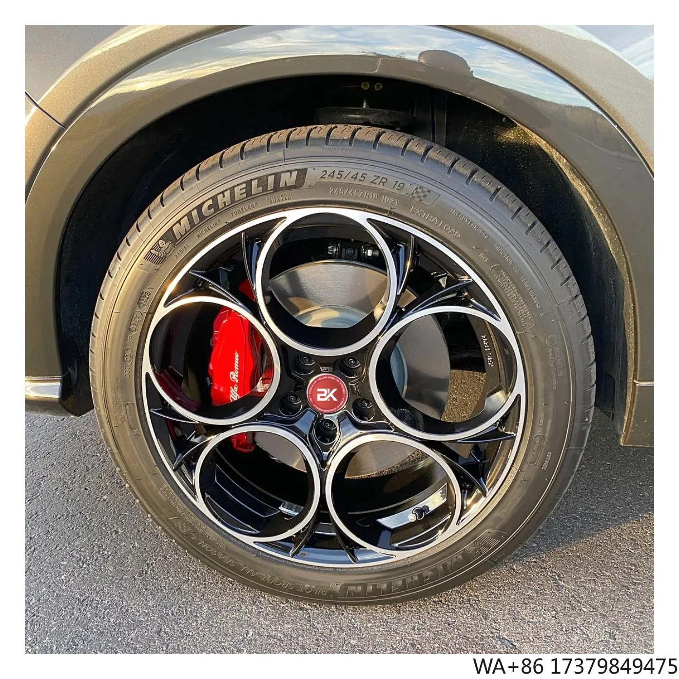 

5x110 Forged Wheels 19 20 21 Inch Rims Alloy Black Passenger Car Wheels for Alfa Romeo Giulia 159 147 Stelvio Giulietta