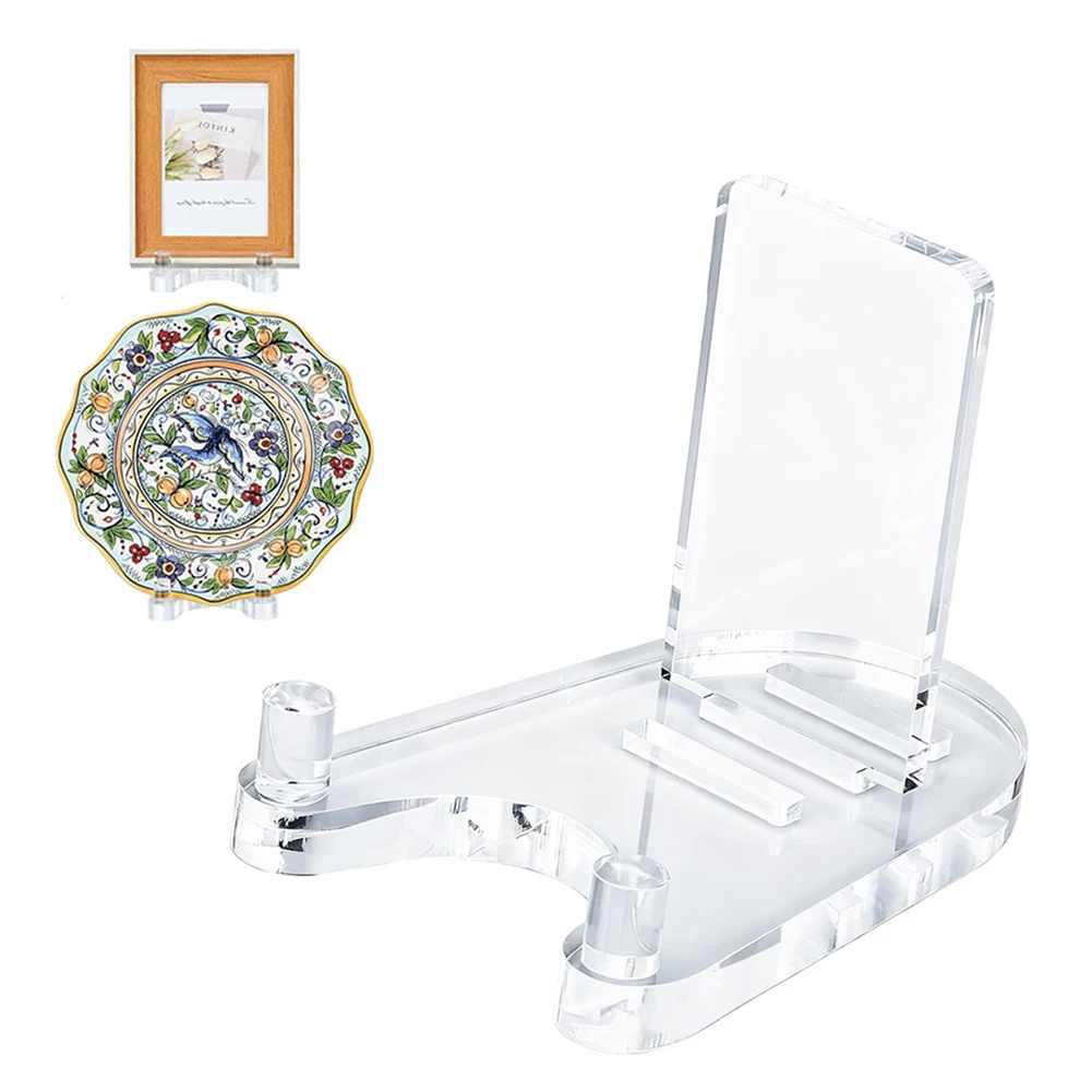 For Acrylic Rack for Dish Storage and Exhibition Built for Stability and Full-Front Visibility Without Compromising Compactness