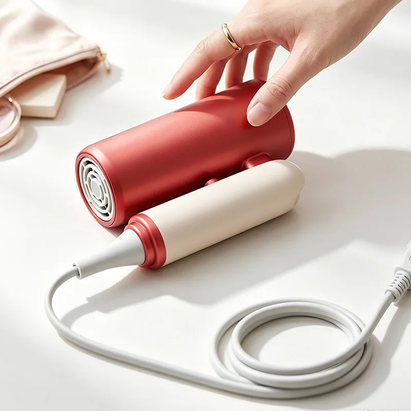New Foldable Mini Hair Dryer With Intelligent Temperature Control, Blue Light Hair Care, High-Speed Negative Ion Hair Dryer