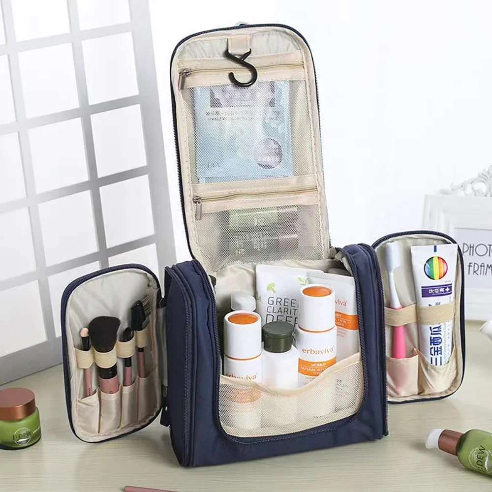 Women Men Travel Cosmetic Bag Unisex Hanging Wash Makeup Bags Customize Any Name Outdoor Large Toilet Kit Toiletries Organizer