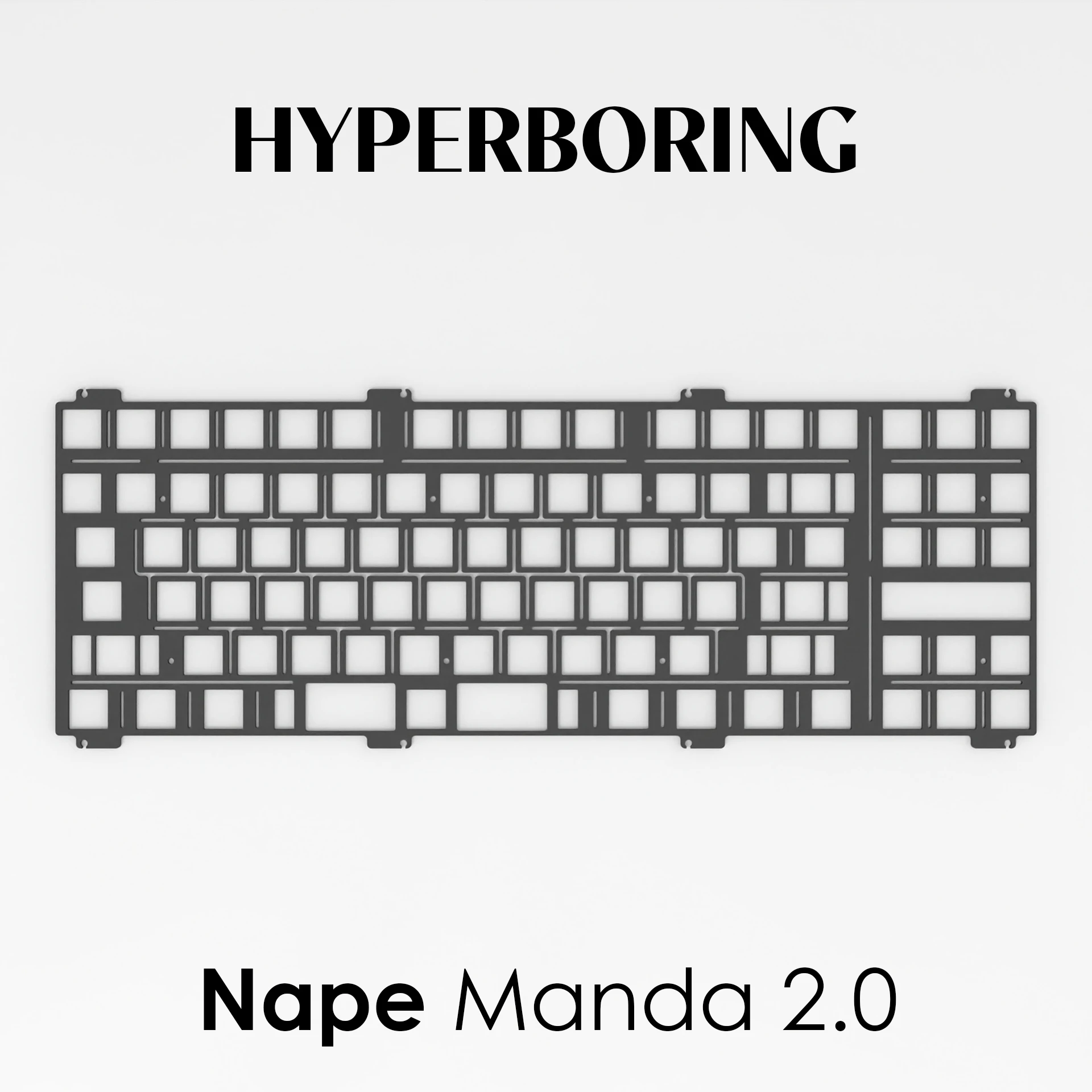 

Leaf spring structure Nape Manda2.0 keyboard aluminum plate