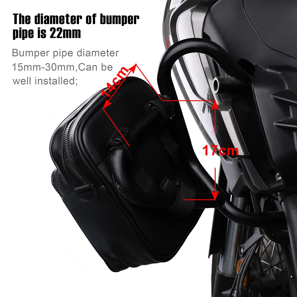 Rhinowalk Waterproof Motorcycle Bag PU Moto Side Saddle Bag Tool Kit  Motorbike SideTool Bag Outdoor Luggage Bumper Motor Pack