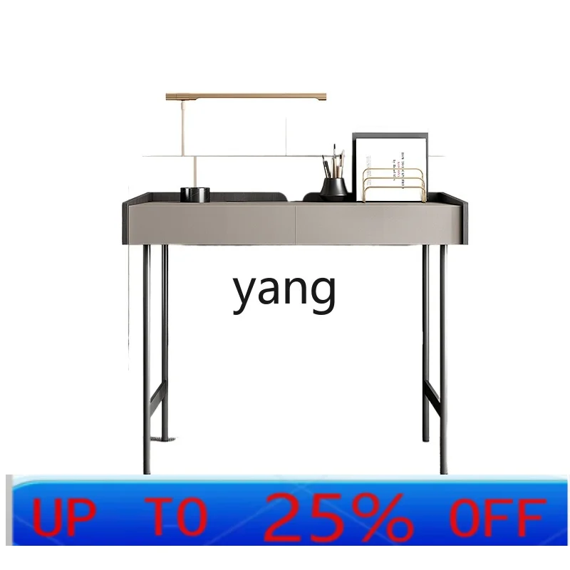 

YJQ Italian minimalist study small desk light luxury modern home master bedroom table