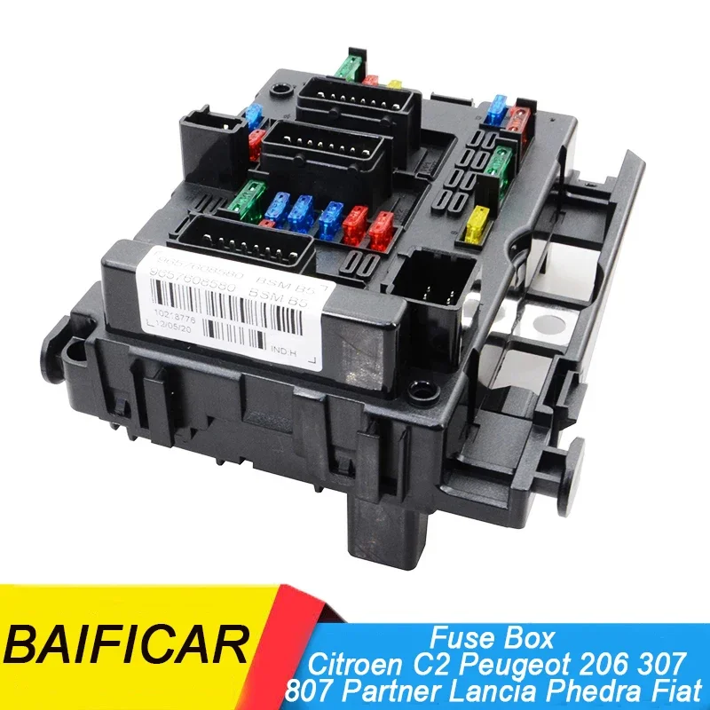 Baificar Brand New B5 B3 B4 BSM Control Module Fuse Box 9657608580 For Citroen C2 Peugeot 206 307 807 Partner Lancia Phedra Fiat