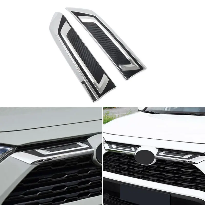 Car Accessories Interior ABS Front Upper Grille Cover Trim For Toyota RAV4 LE XLE 2019 2020 2021 2022 2023 2024