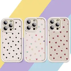 Cute Cartoon Love Heart Case For VIVO V29 V23 V25 V27E V23E V25E V11i Z3 V15 S1 V20 Pro Y75 Y55 Couples Soft Shockproof Case