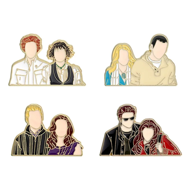 

Cool Movie Collection Enamel Pins Lover Vampire Halloween Film Character Brooches Lapel Backpack Badges Jewelry Souvenir Gifts