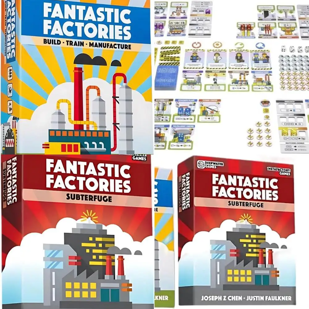 

Deluxe Edition: Fantastic Factories Core, Manufactions, and Subterfuge Expansions Bundle
