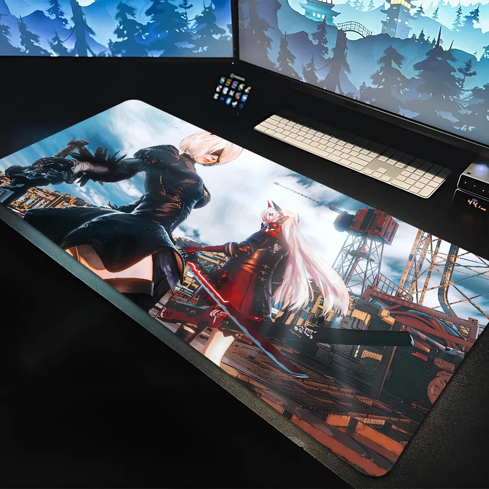 

1PC Nier Automata Mousepad Mouse Mat Desk Mat With Pad Gaming Accessories Prime Gaming XXL Keyboard Pad Padding Mat