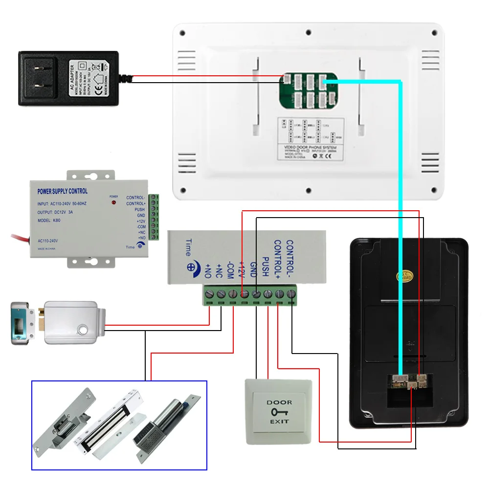 Imagem -06 - Tuya-smart Home Video Intercom System Touch Screen Wifi Door Entry Acesso ao Telefone 1080p Wired Doorbell Câmera