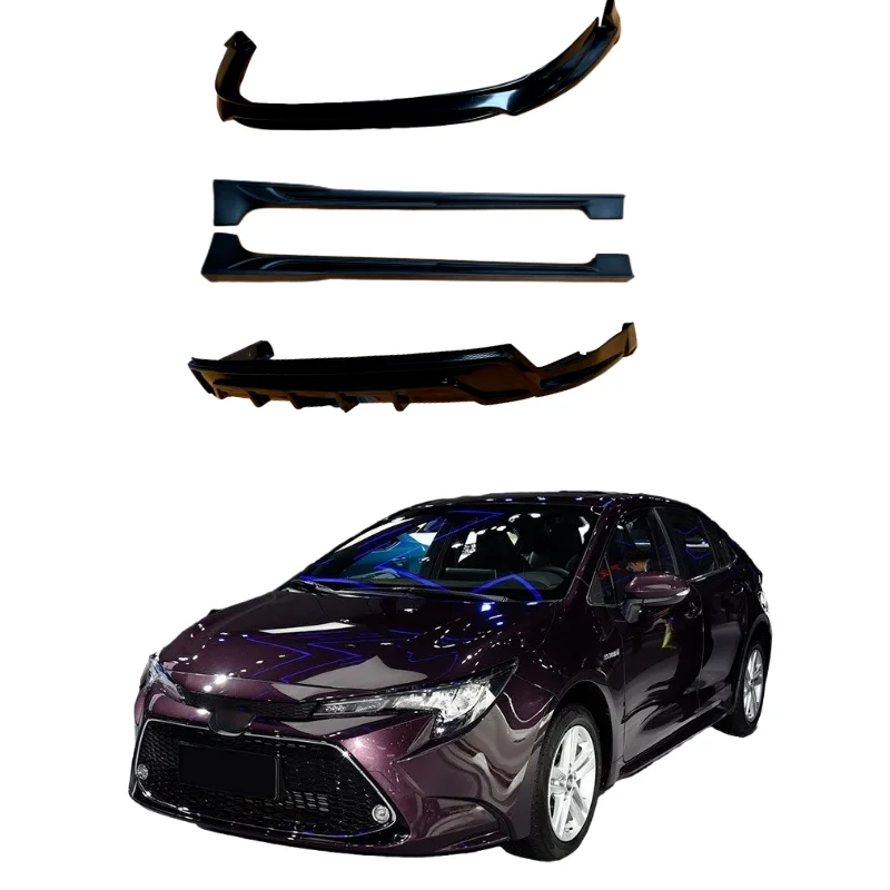 

Wide Body Kit Pp Material Auto Body Systems Includes Front Rear Bumper Lip Side Skirt for Toyota Levin 2019-2022