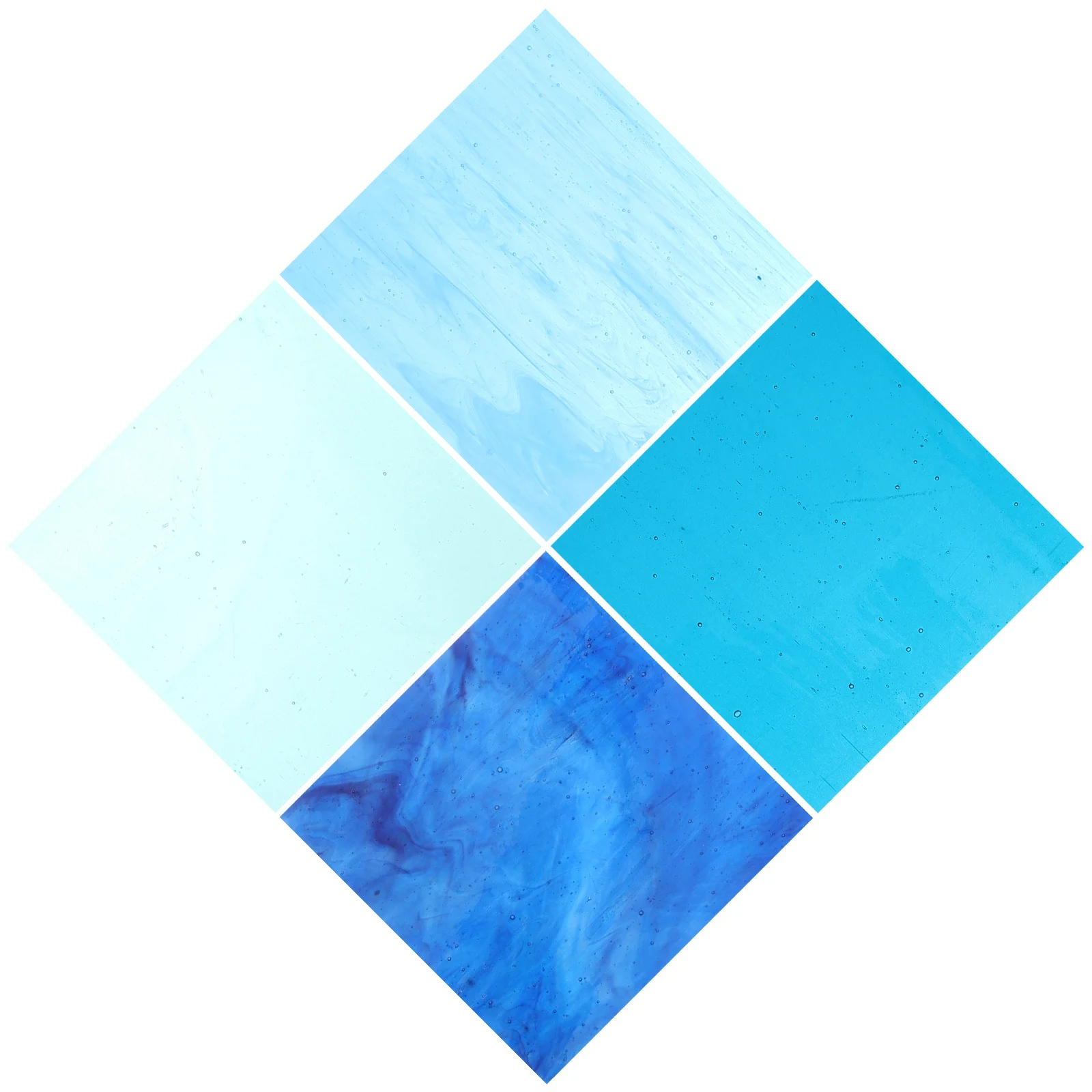 

4Pcs Polished Glass Mosaic Tiles Colored Pieces DIY Craft Material for Mosaic Vase Flowerpot Decoration