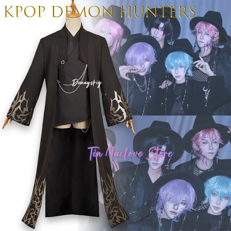 

Kpop Demon Hunter Movie Saja Boys Косплей Реквизит для ролевых игр Вечеринка Косплей Набор для Jinu Хэллоуин Косплей disfraz Наряд