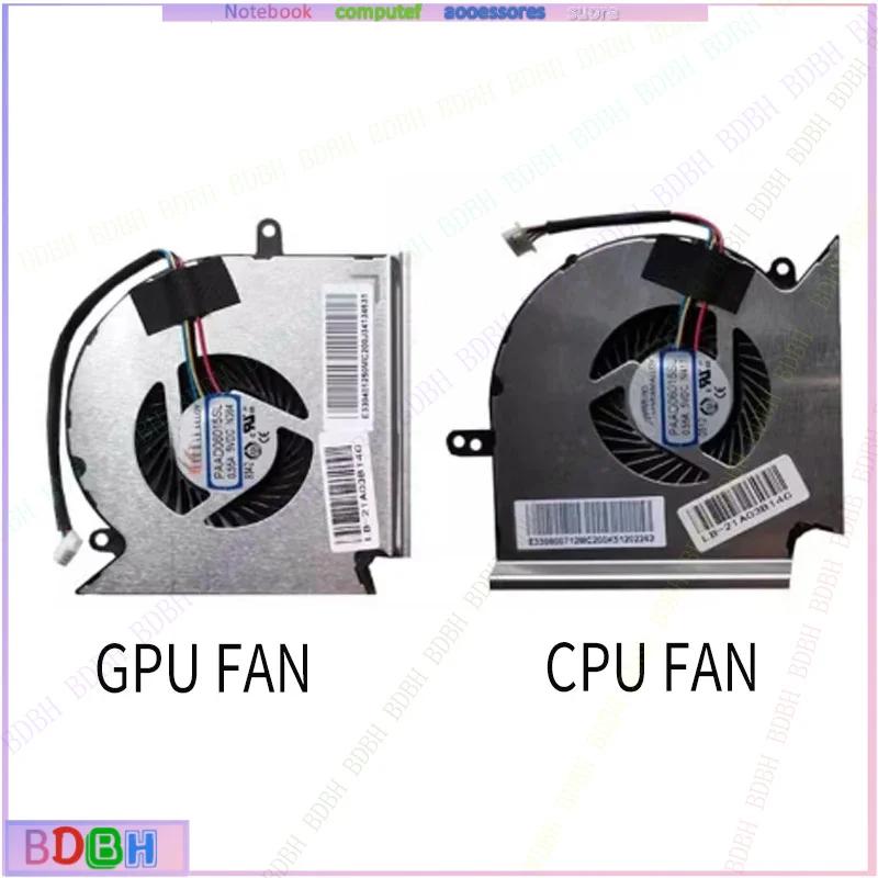 НОВЫЙ Вентилятор охлаждения CPU/GPU для ноутбуков MSI GE63 8RE 8RF, GP63 8RE 8RD, GL63 9RDS 8RD 8RC, MS-16P1 16P5, PAAD06015SL, N383