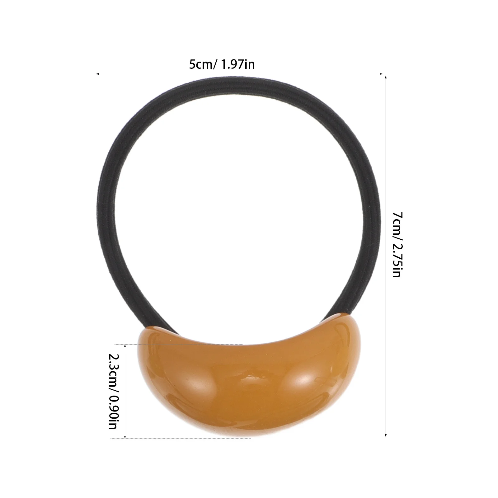 5개 세트 우아한 기하학적 타원형 머리끈 다채로운 색상 내구성 있는 탄성 밴드 포니테일 액세서리 여성 소녀용 헤어 서클