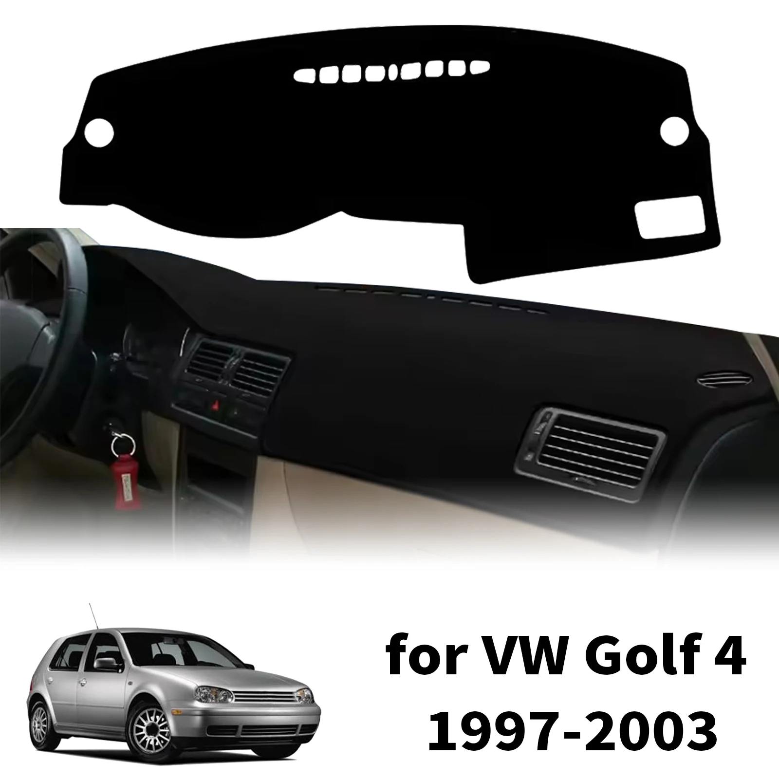 フォルクスワーゲン-vw-ゴルフ-4-mk4-1997‑2003-車用ダッシュボードカバー-サンシェード-滑り止めプロテクター-ダッシュマット-インテリア装飾パッド-アクセサリー