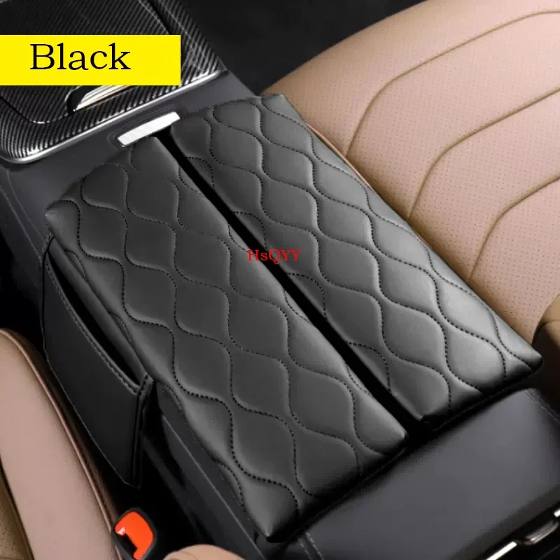 Center Console Armrest Box Cover Pad For Mercedes Benz E Class W214 E260 E300 2024 2025 Leather Anti-Scratch Armrest Cushion