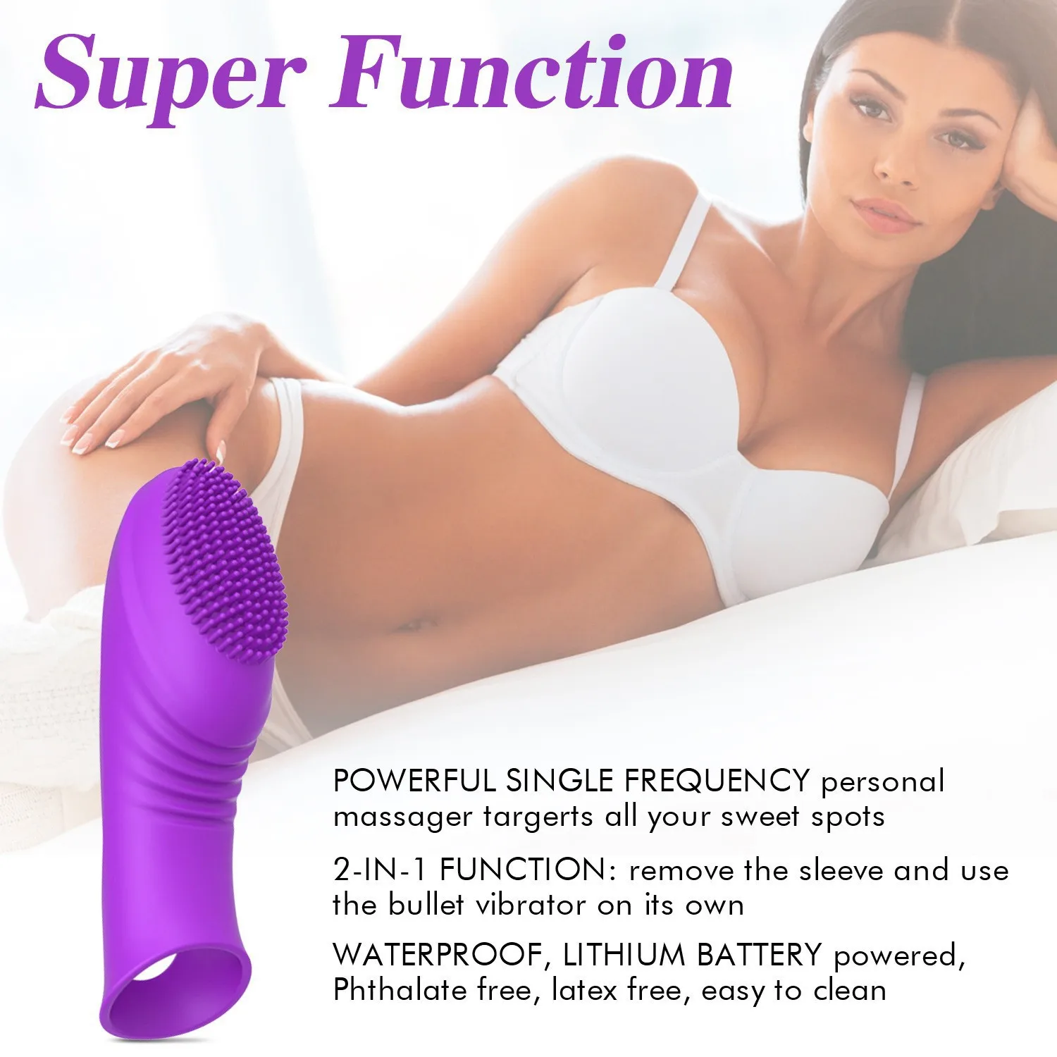 G-Point Vibrating Finger Sleeve For Women Clit Stimulator Masturbation Massager Vagina Vibradores Sex Toys For Adult