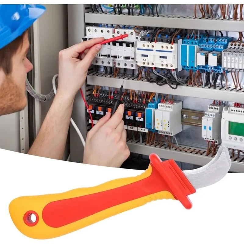 

Insulation Electrician Knife Insulation Cable Stripper Dismantling Knife Cable Knife Anti-Magnetic Fast Strip Cable Stripper