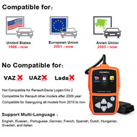 For Foxwell NT201 OBD2 Electric Code Reader Car Fault Scanner with Power Supply Engine Tester Data Stream Diagnostic Analyzer To