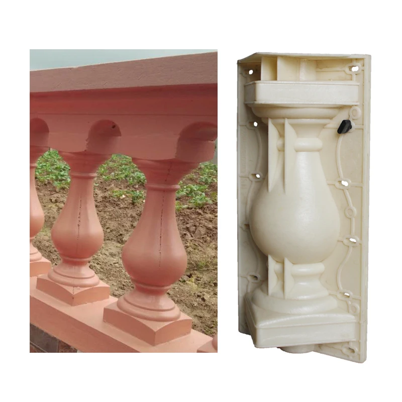 New Balcony Prefabricated Big Belly Guardrail Mold European Roman Column Balustrade Vase Column Model Cement Garden Fence